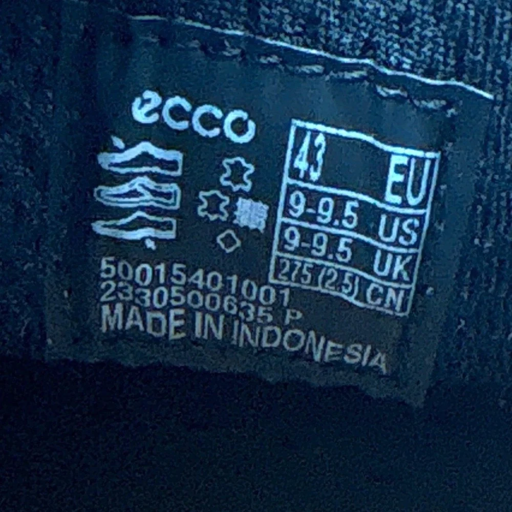 ECCO Helsinki 2 Mens Black Leather Slip On Dress Loafers Shoes 50015401001 EU 43